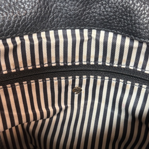 Kate Spade Pebbled Leather Flap Bag • Black Crossbody Shoulder - Picture 7 of 13